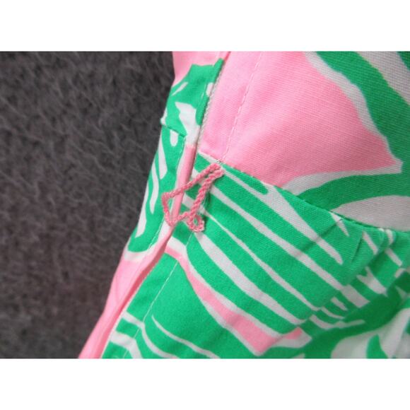 NWT Lilly Pulitzer Trisha Shirt Dress Who Let The Fronds Out Mandevilla Pink 0 - Picture 13 of 16